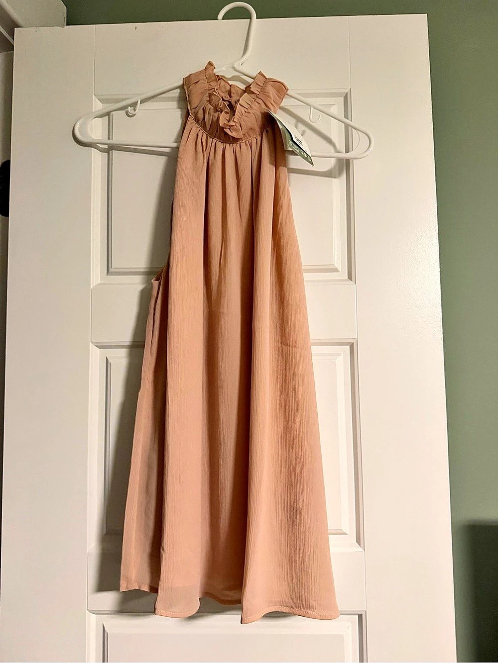 H&M Ruffle Tank Top in Pink Size Small NWT